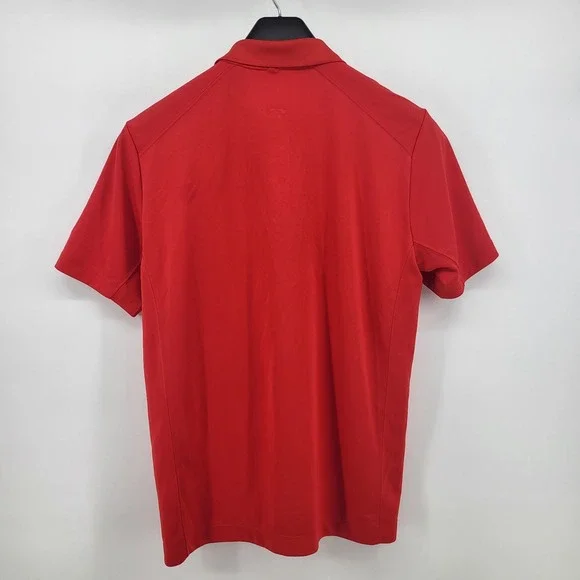 Nike Golf Tour Performance Dri-Fit Polo Mens Size Medium Solid Red - Picture 3 of 8